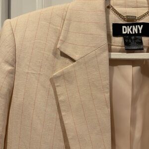 DKNY Linen Pinstripe Blazer